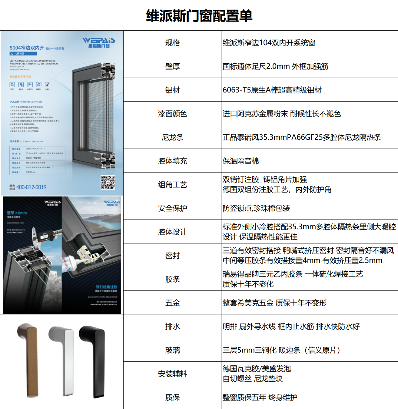 平开门窗