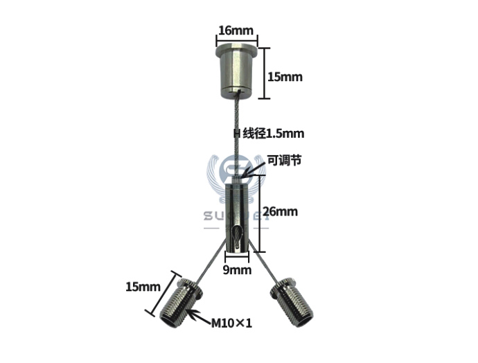 吊绳锁线器