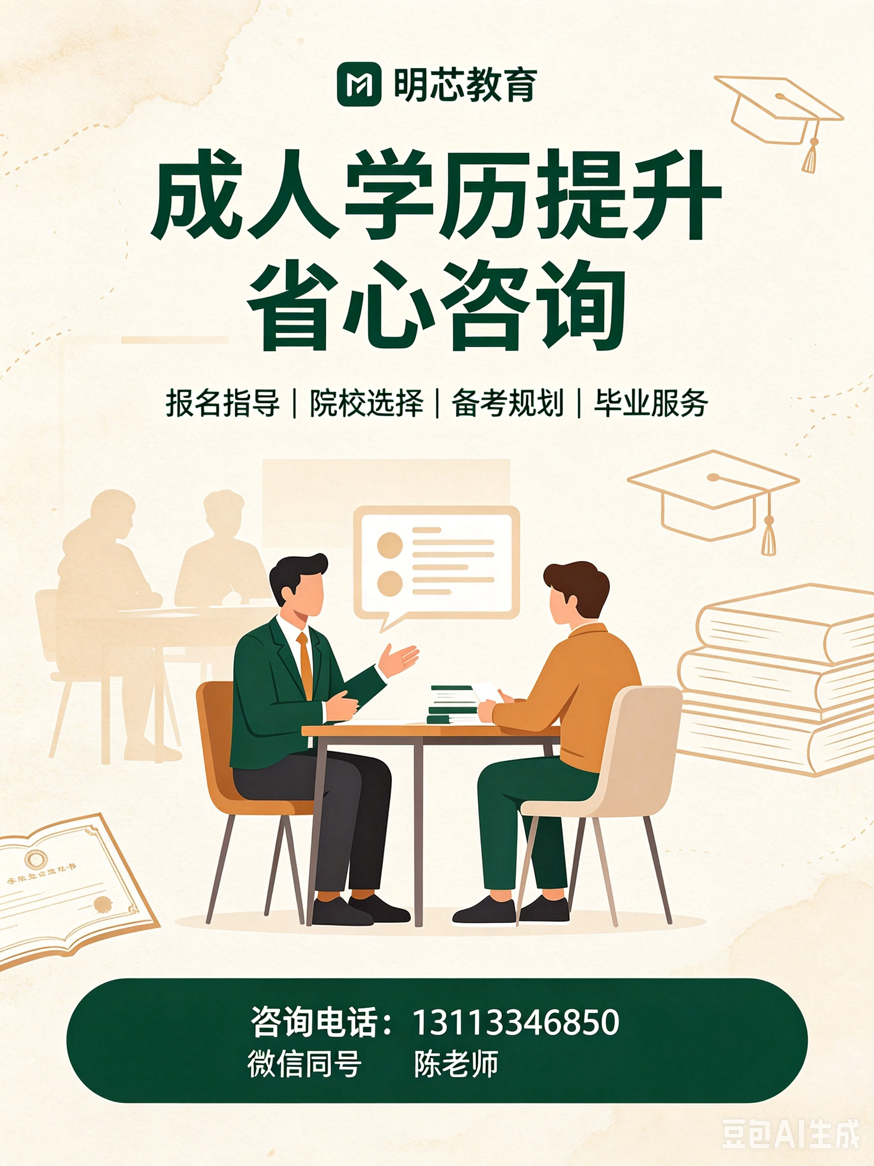 成人大专报考咨询