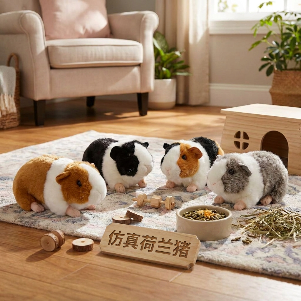 高端轻奢毛绒摆件